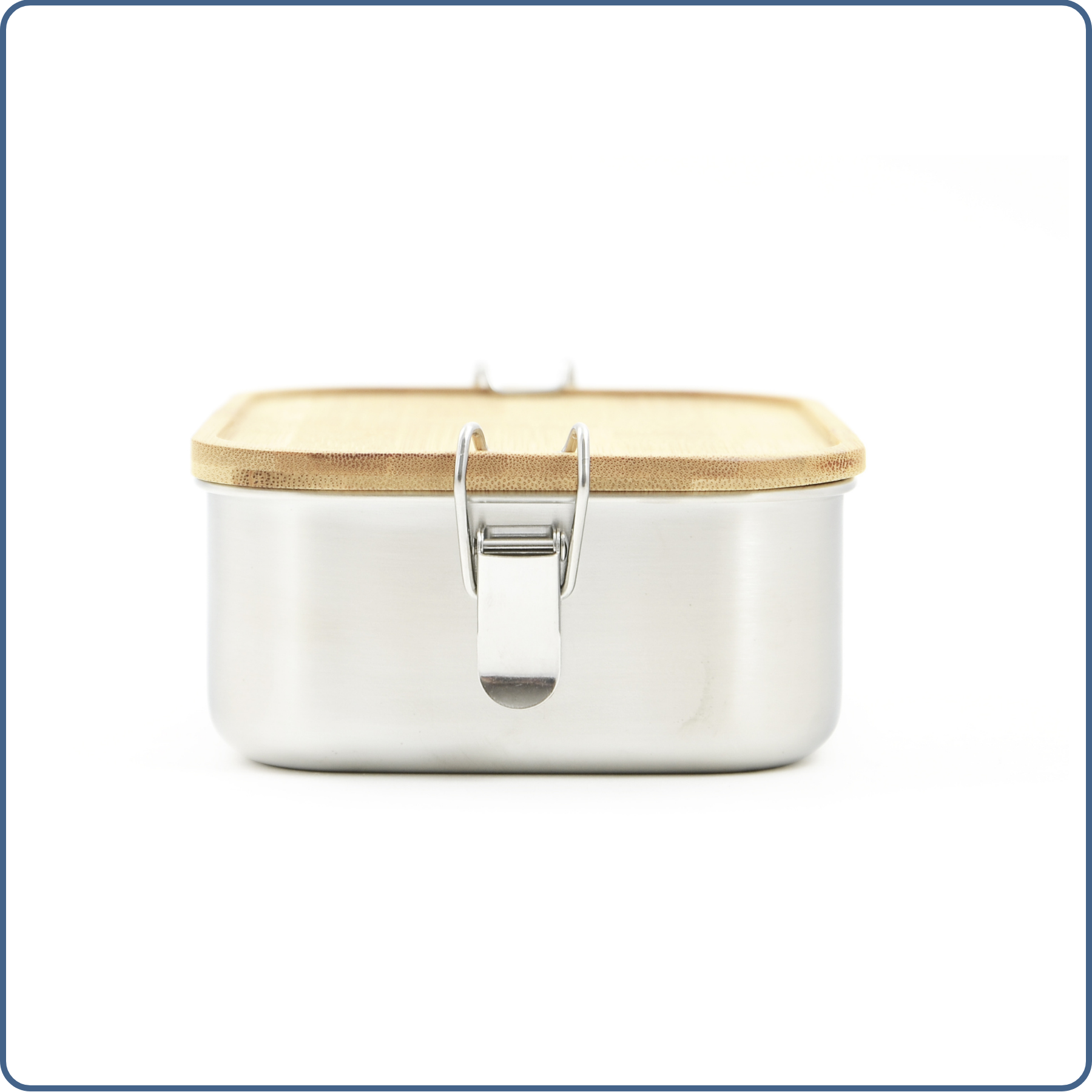 Boîte repas en inox et bambou – lunch box durable.