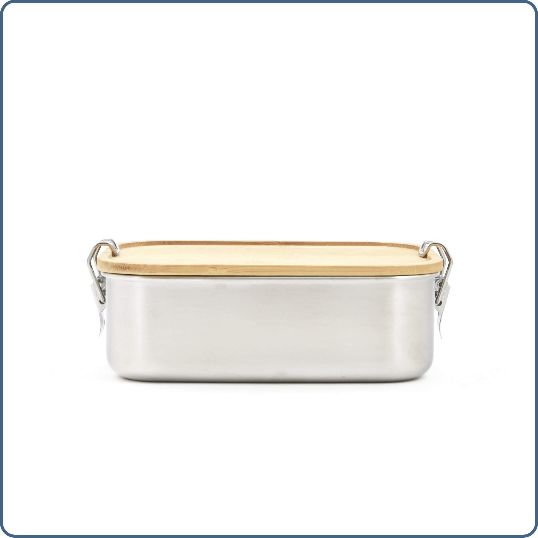 Boîte repas en inox et bambou – lunch box durable.