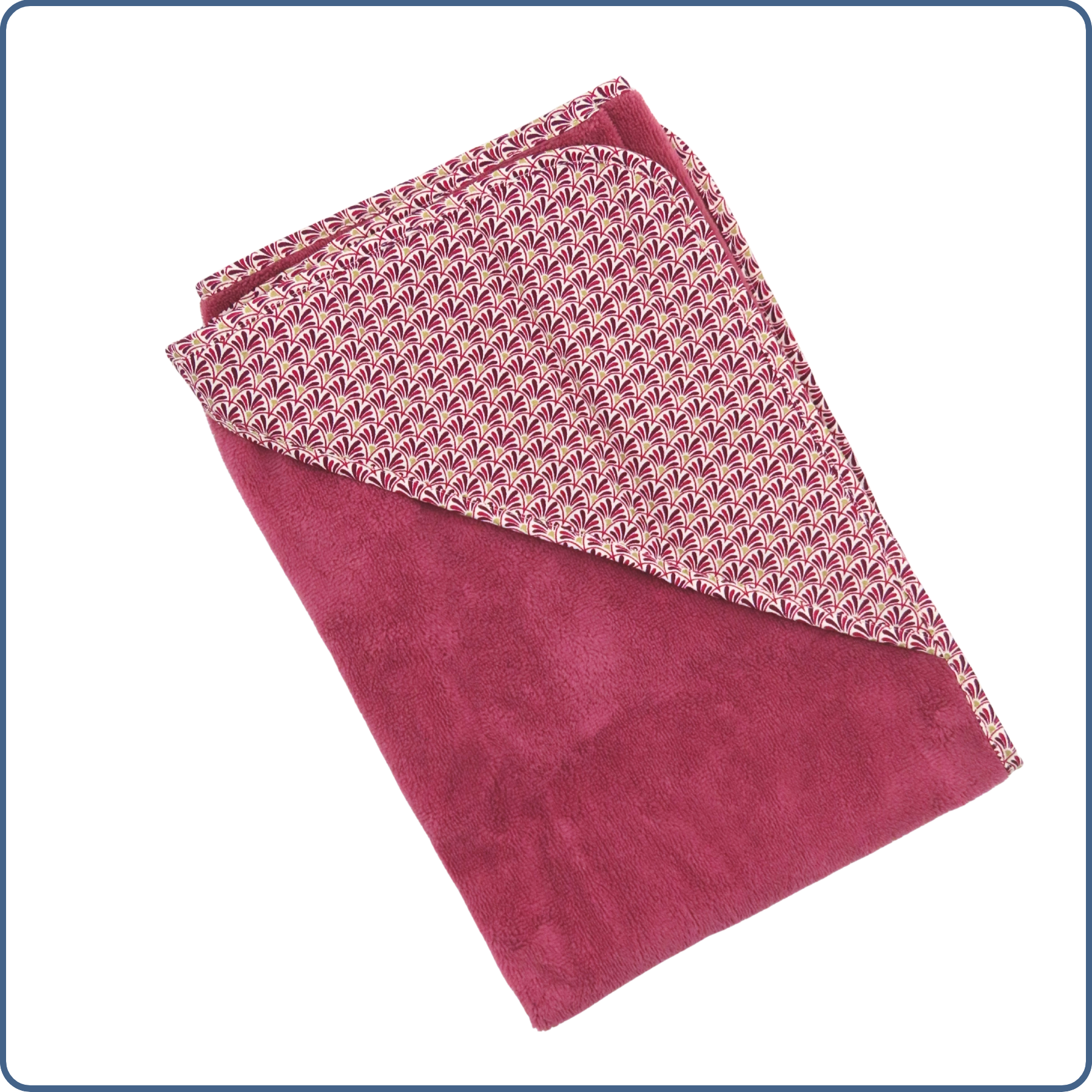 Cape de bain bébé, en tissu bambou Oeko-Tex, taille 0-4 ans, cousue main par Terre de Baïnes.