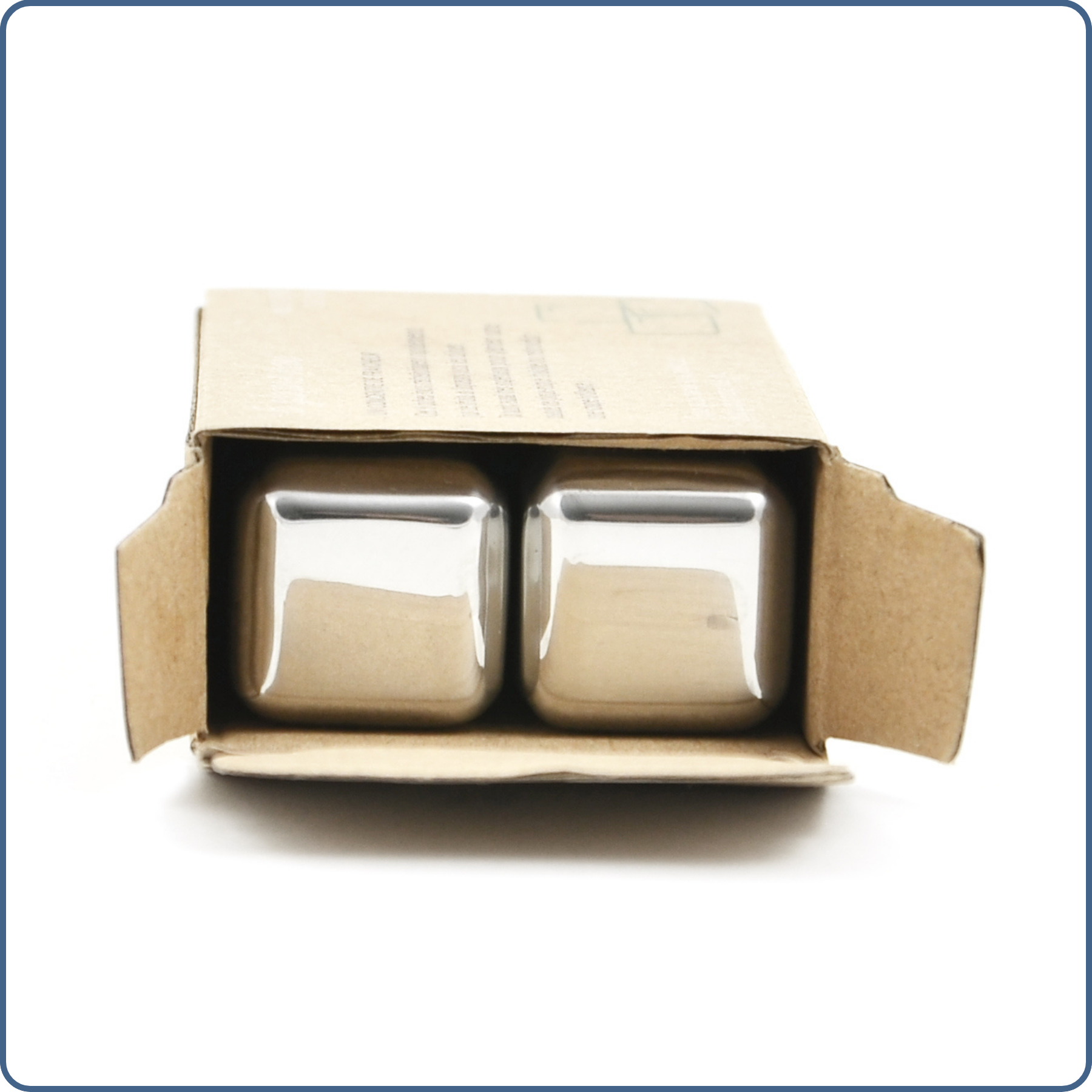 Glaçons réutilisables en inox – lot de 6 glaçons écologiques