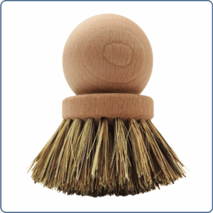 Brosse en poils naturels pour faire la vaisselle et le ménage, fabriqué en France