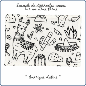 carte de coloriage enfant à collectionner, thème mexique, lama, andes