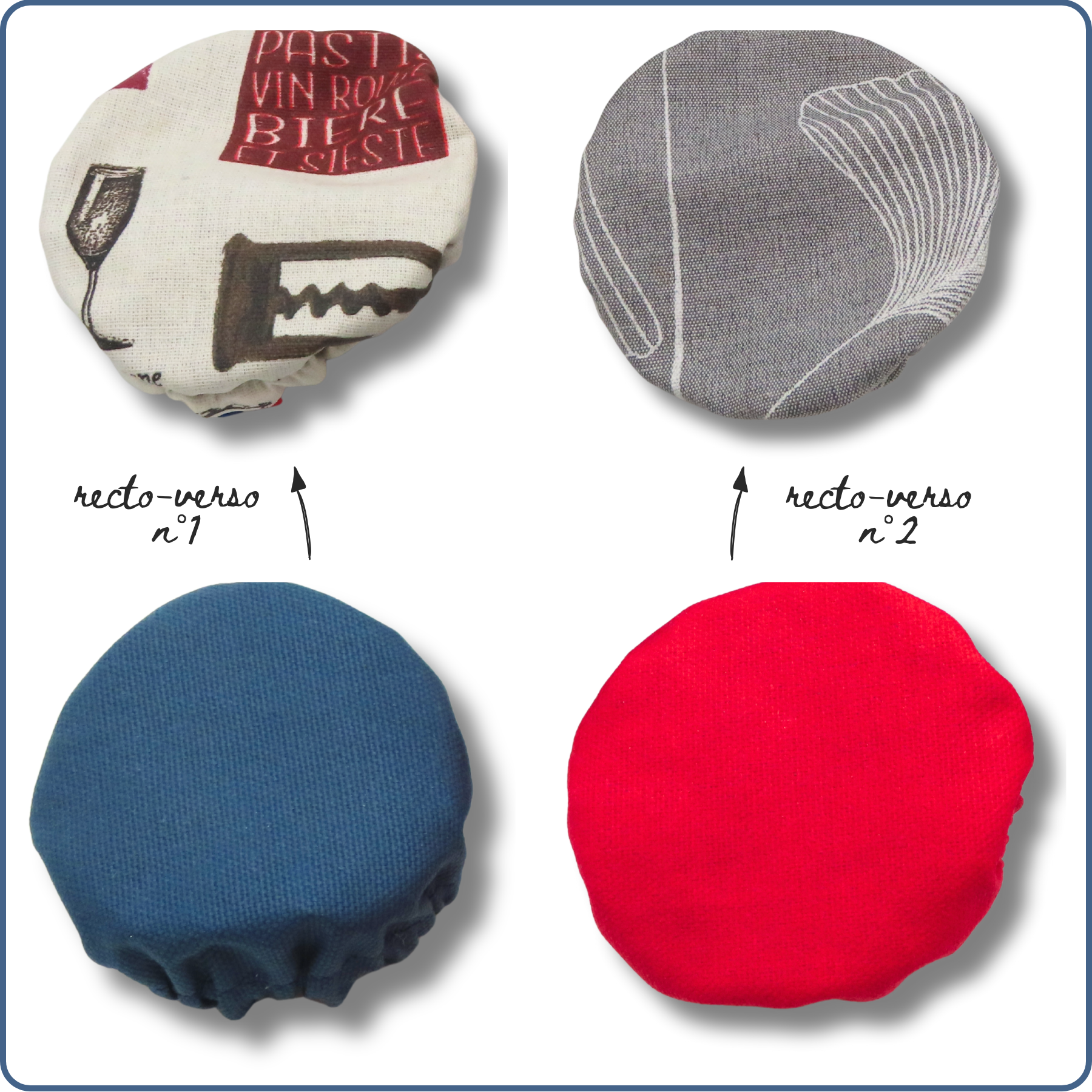 charlotte couvre-plats, imperméable, respirant, zéro déchet