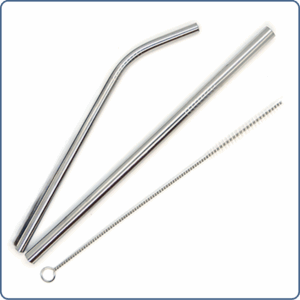 Paille droite, paille courbe, goupillon - durable - réutilisable