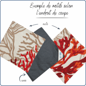 Petite serviette lavable en tissu imperméable, pour apéro, tea time, buffet de mariage, motifs corail rouge