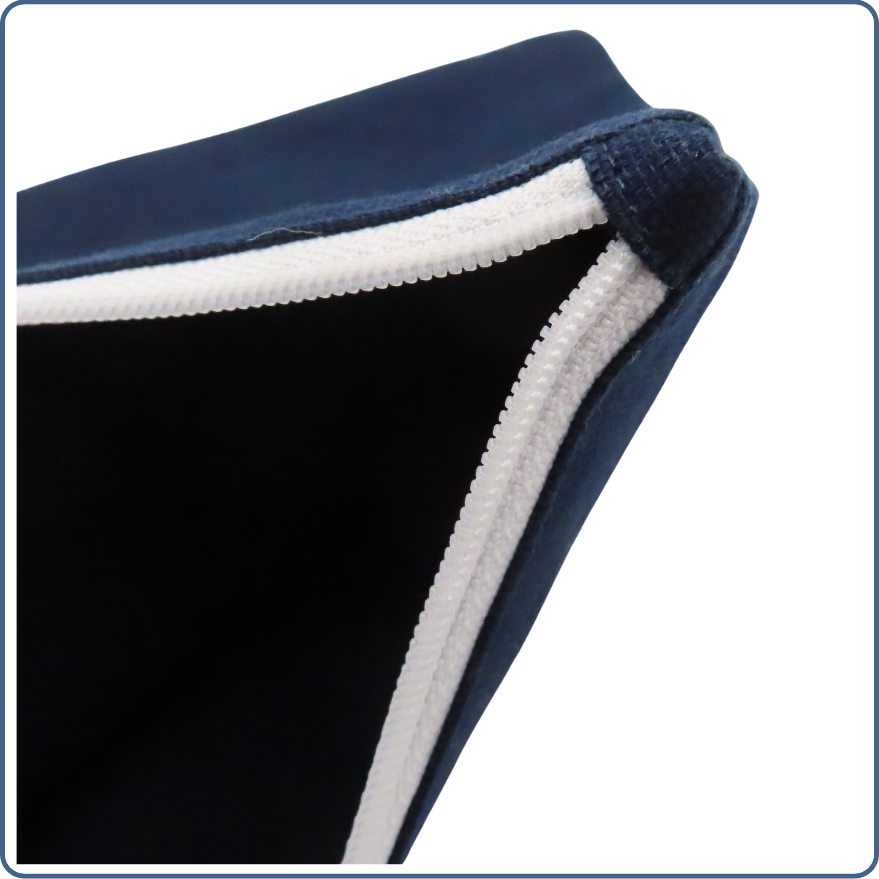 pochette A5 doublée, bleu, design huître, bassin d'arcachon