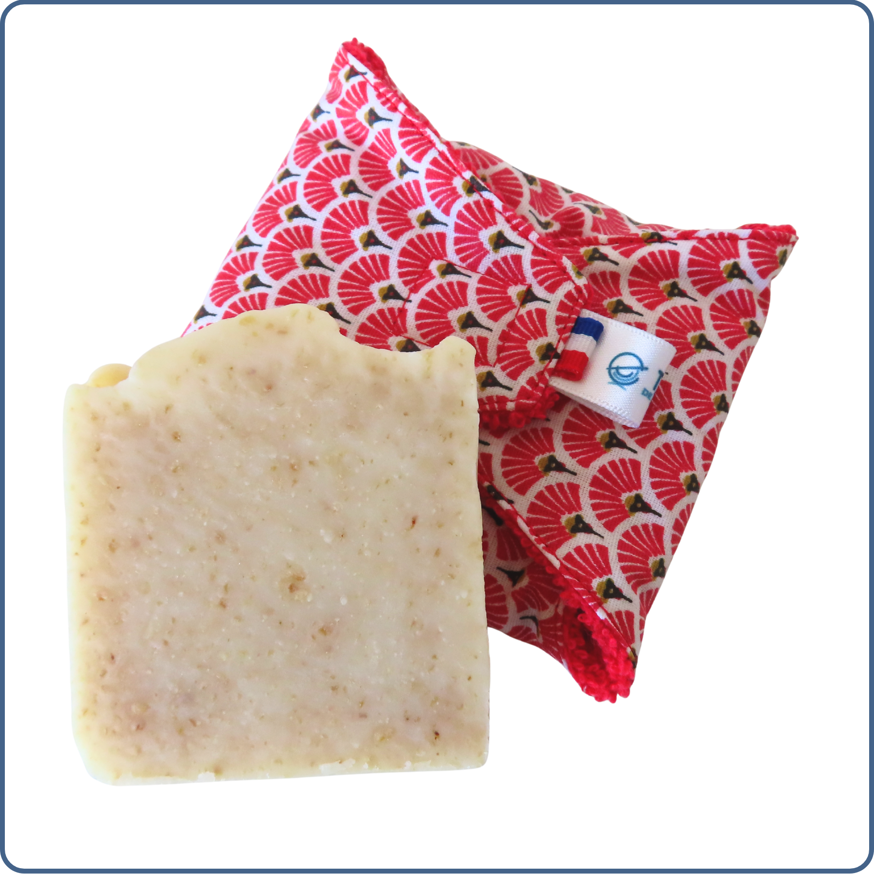 Porte-savon nomade, pour ranger et transporter en sécurité les savons solides, zéro déchet, coloris rouge