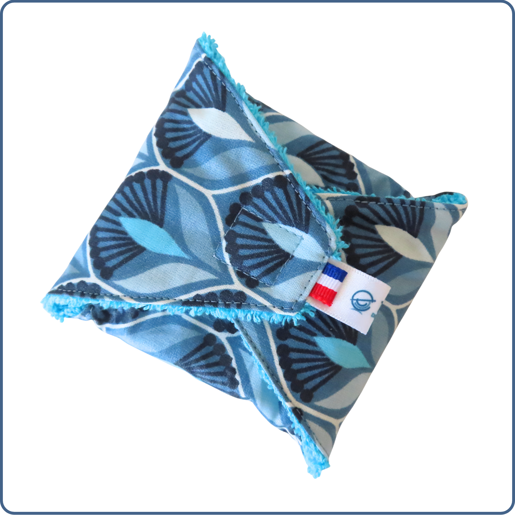 Porte-savon nomade, pour ranger et transporter en sécurité les savons solides, zéro déchet, coloris bleu