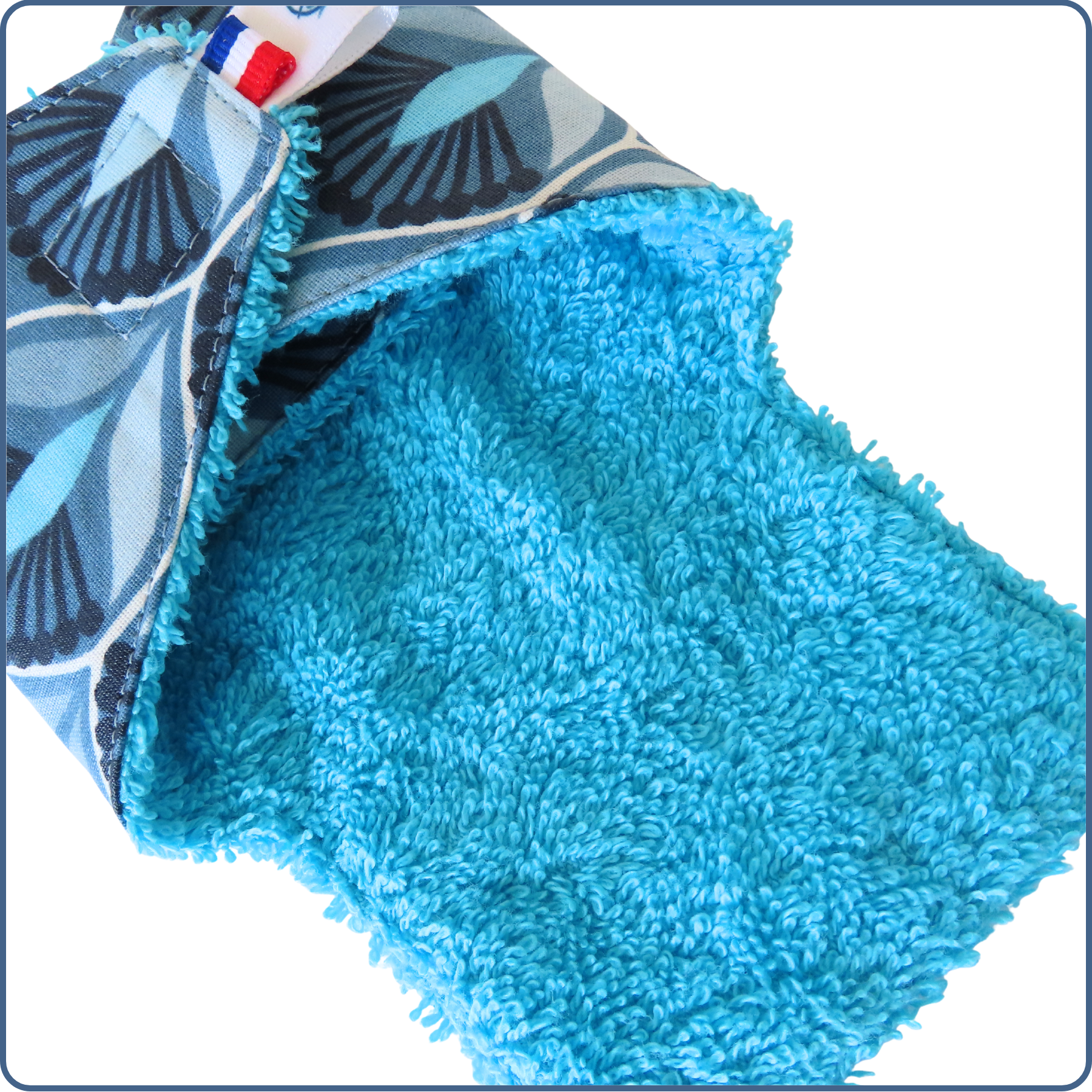 Porte-savon nomade, pour ranger et transporter en sécurité les savons solides, zéro déchet, coloris bleu