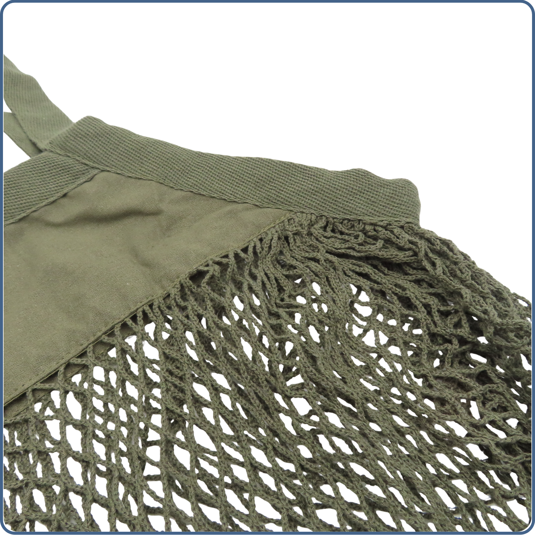 sac à provisions en maille filet, zéro déchet, vert kaki