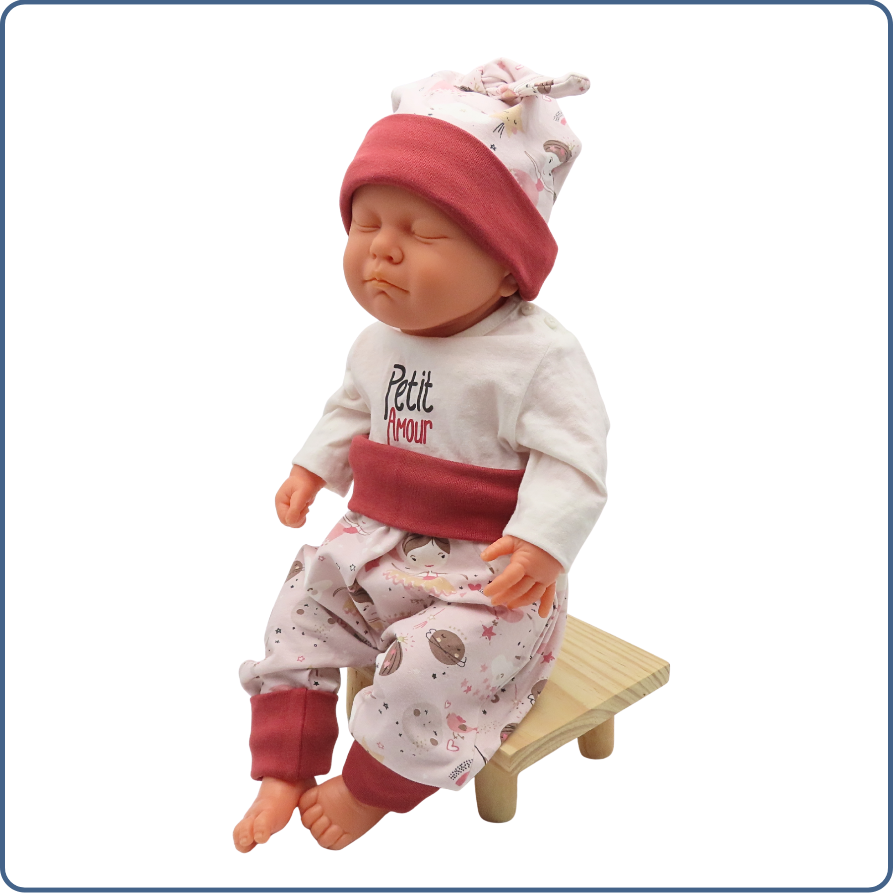 ensemble évolutif bébé, tissu léger, motifs fées danseuses, économique, sans produit chimique