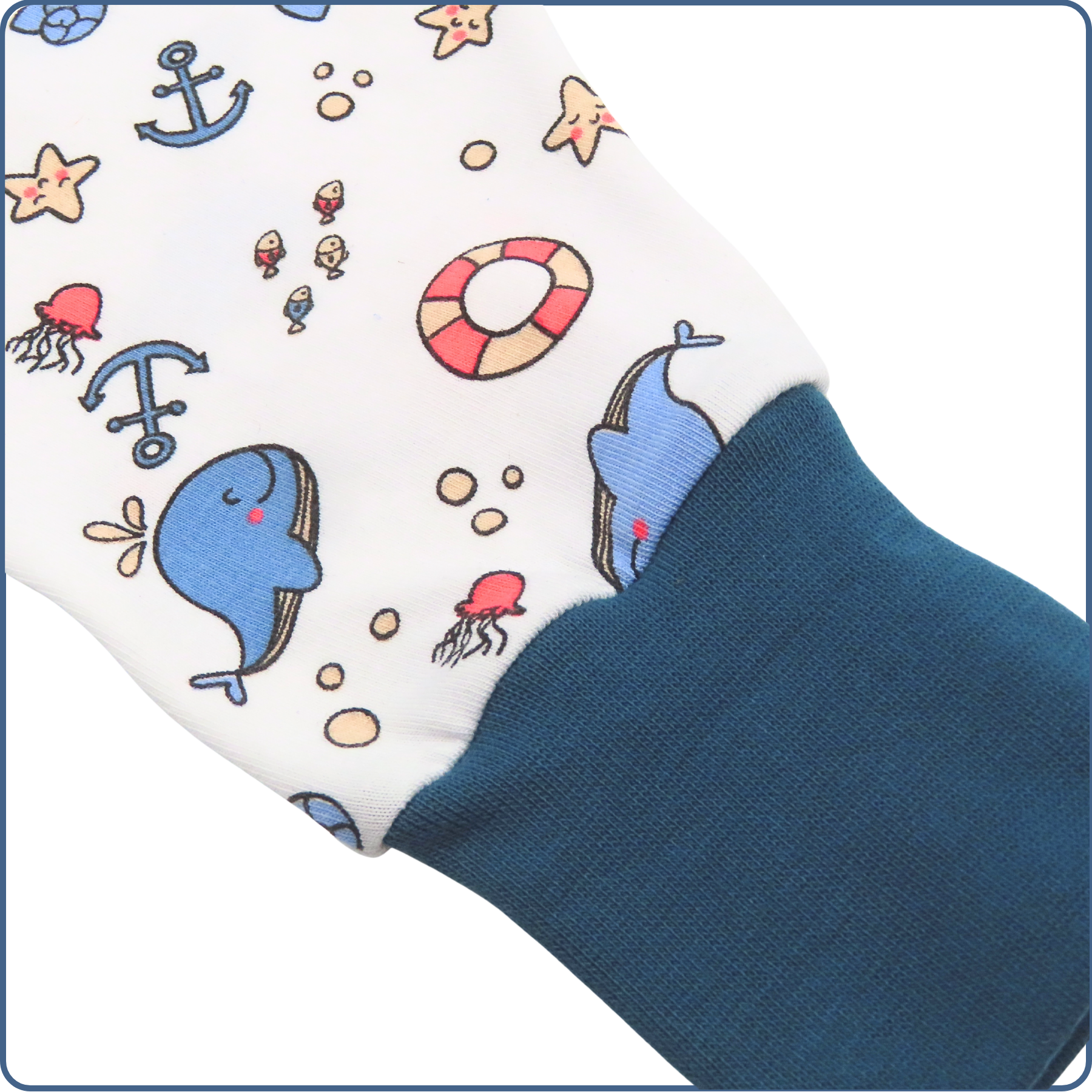 zoom cheville, tissu léger, motifs mer plage, économique, sans produit chimique