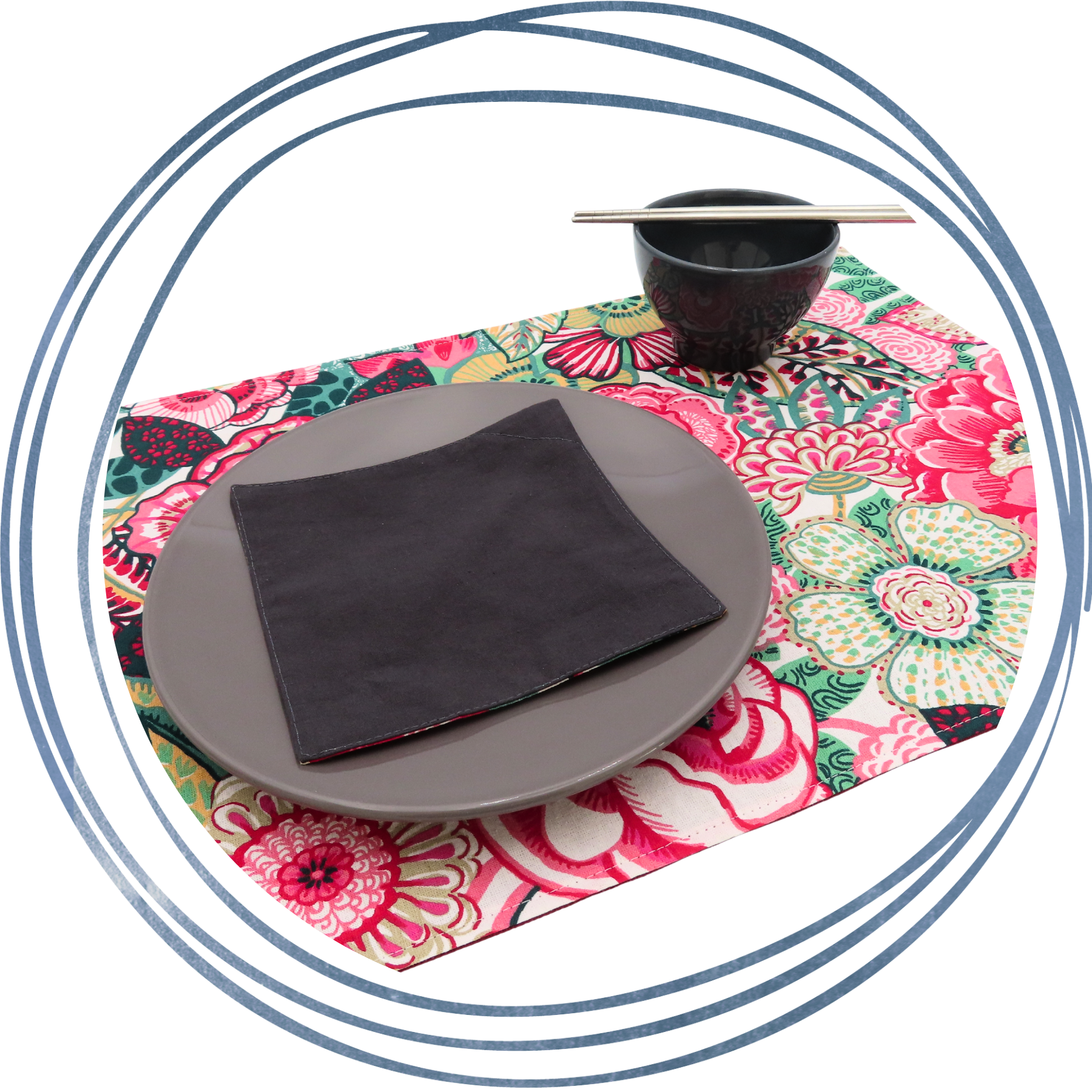 sets de table et serviettes dans la catégorie "cuisine zéro déchet"