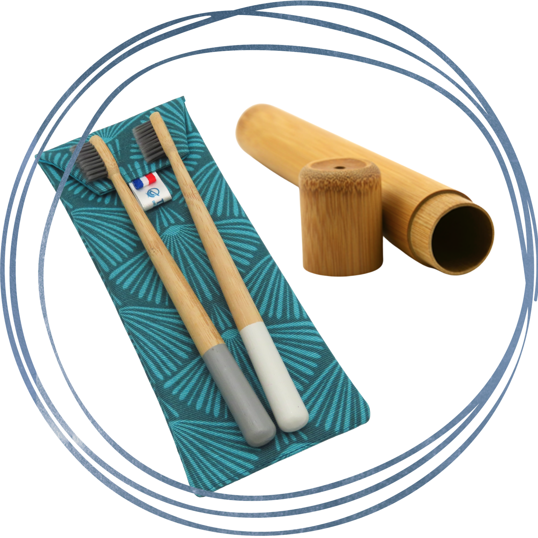 brosse à dents et étui dans la catégorie "salle de bain zéro déchet"