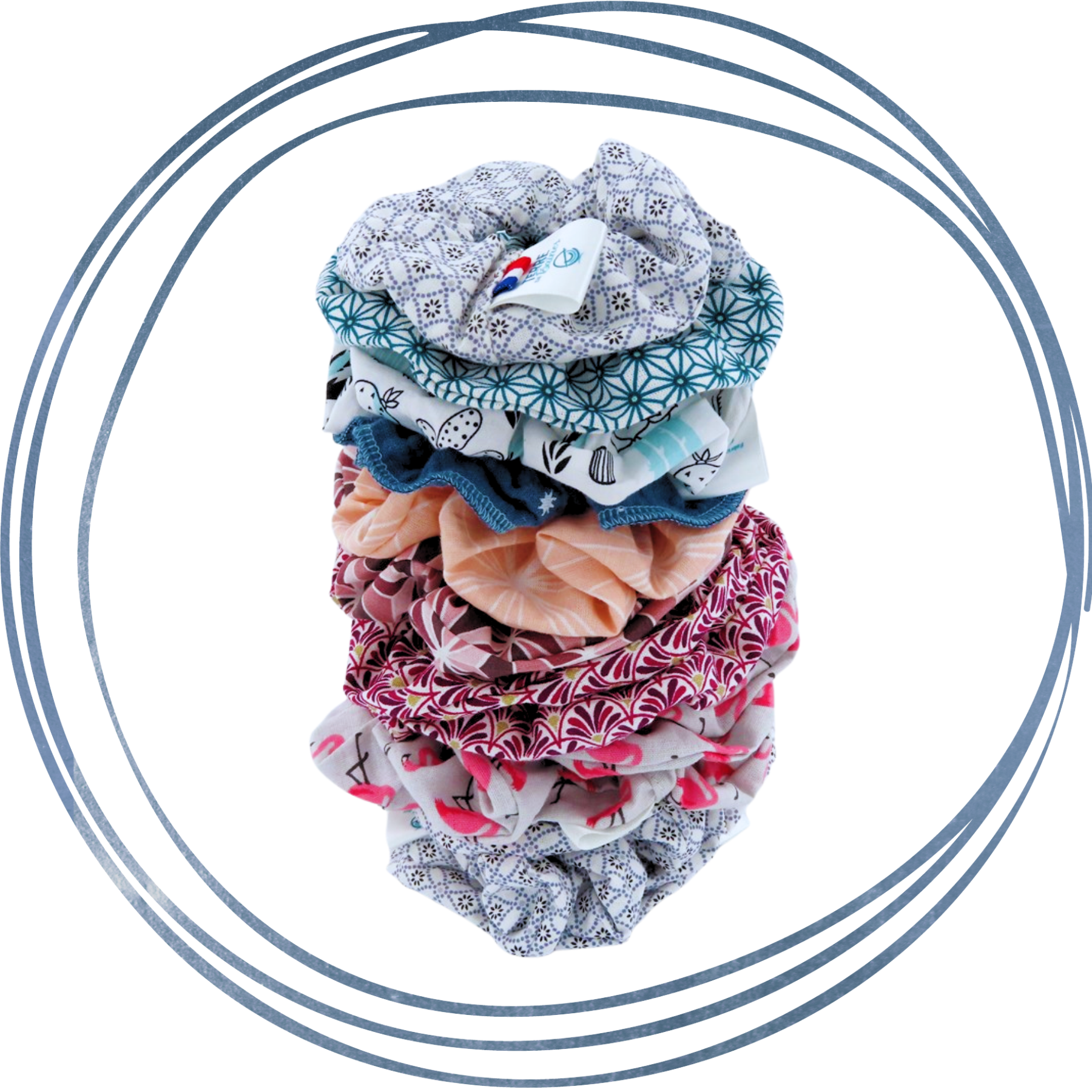 chouchous à cheveux, headbands, bandeaux pour les cheveux, barrettes, dans la catégorie "salle de bain zéro déchet"