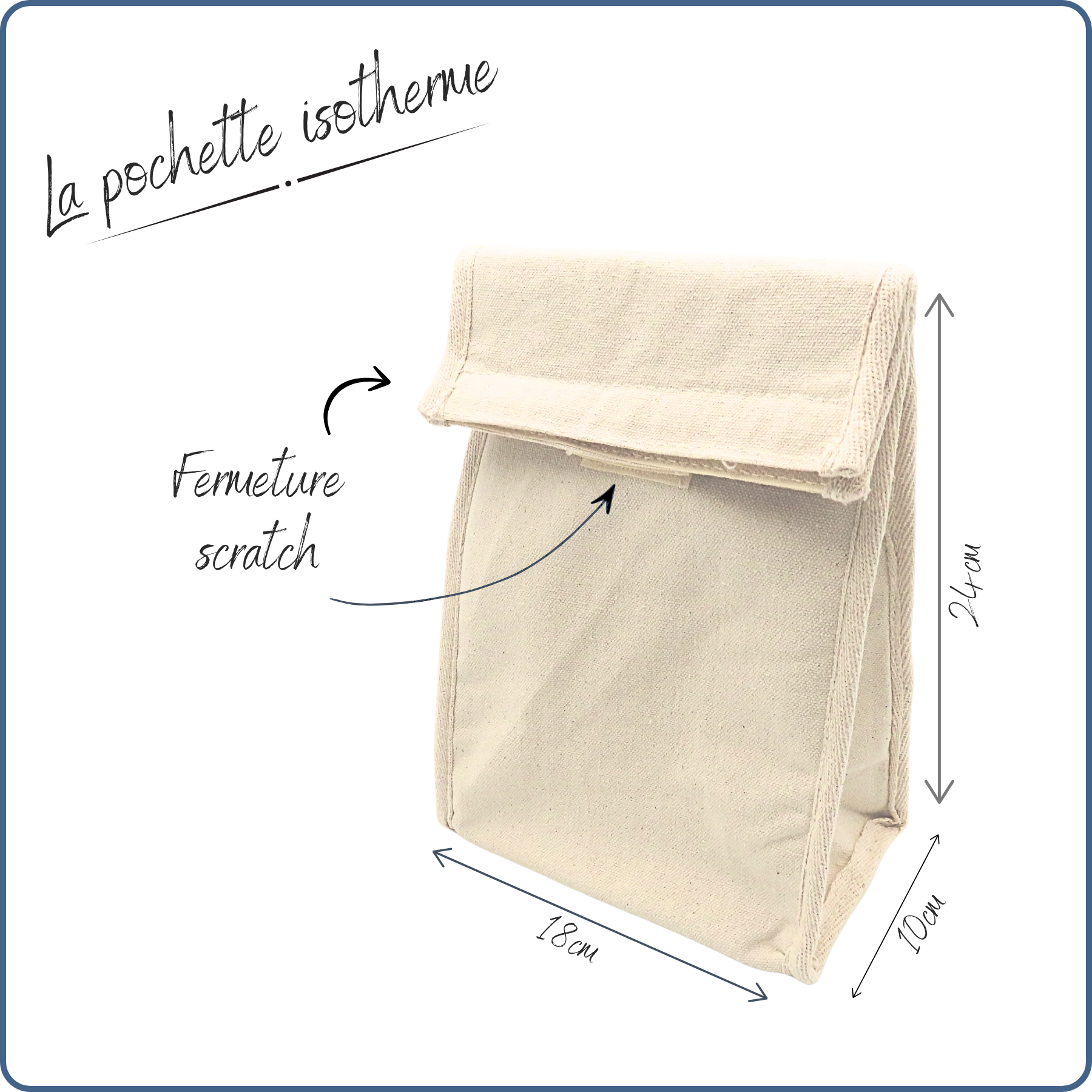 pochette isotherme 1 personne, format compact
