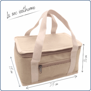 sac isotherme avec anses, format pratique, utilisation quotidienne