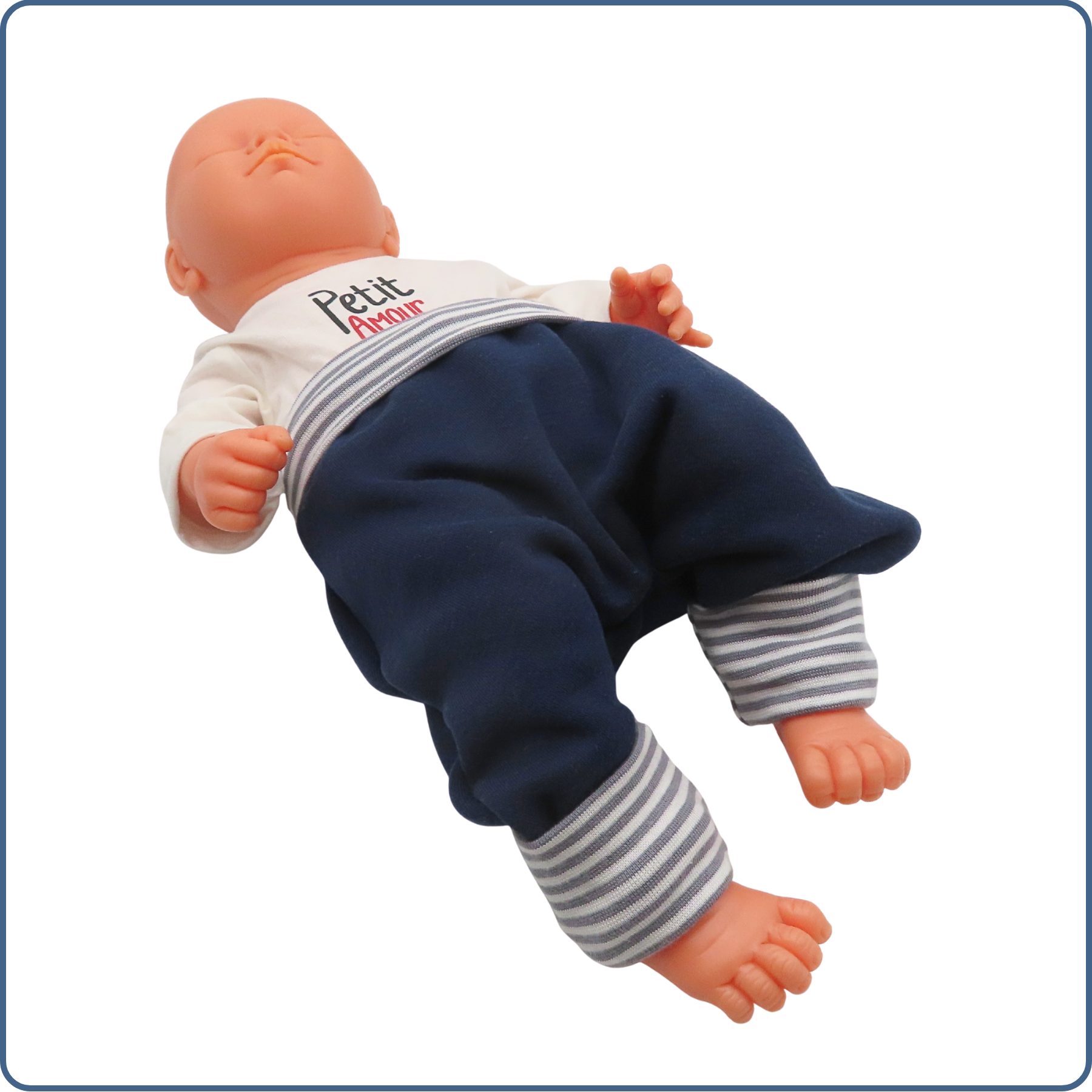 bébé, très chaud, couleur uni bleu, économique, tissu sans produit